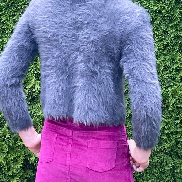 Fluffy Grey H&M Girls Sweater - Picture 2 of 3